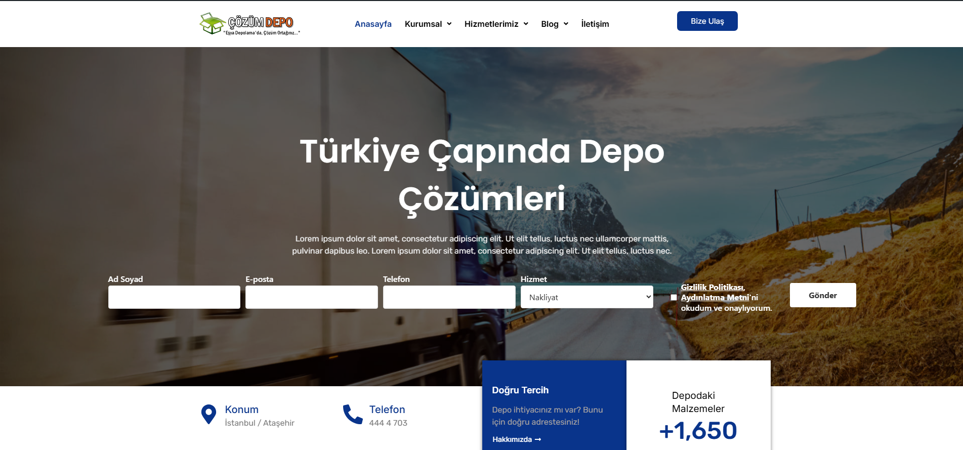 Cozum Depo Tema Tema Ekran Görüntüsü